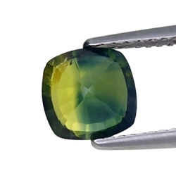 AIGS certified 2.17 CTS  Bluish green natural unheated sapphire octagonal  loose gemstones, "see video "