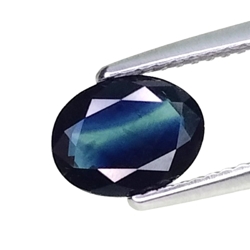 1.27cts Blue green natural sapphire oval cut loose gemstones "see video"