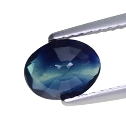 1.27cts Blue green natural sapphire oval cut loose gemstones "see video"