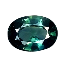 1.36 CTS AIG certified Blue green natural unheated srilanka sapphire oval cut loose gemstones, "see video "