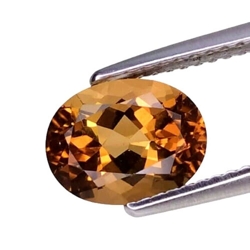 1.81cts Orange brown scapolite oval cut loose gemstones "see video"