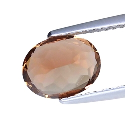 1.76cts Orange brown scapolite oval cut loose gemstones "see video"