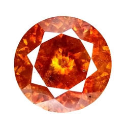 31.90 CTS Orange Red natural Sphalerite Round cut loose gemstones " see video "