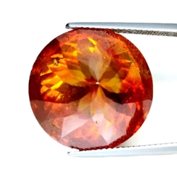 31.90 CTS Orange Red natural Sphalerite Round cut loose gemstones " see video "