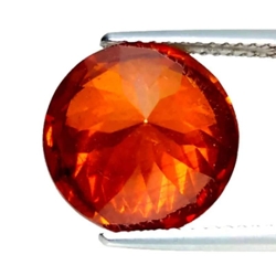 8.80 CTS Orange Red natural Sphalerite Round cut loose gemstones " see video "