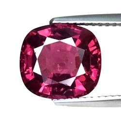 GRA certified 3.63 CTS Red natural spinel cushion cut loose gemstones " see video "