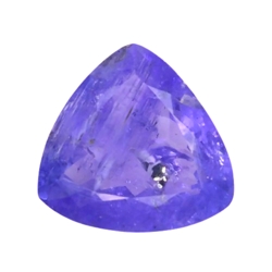 7.66cts Blue natural Inclusion tanzanite trillion cut loose gemstones "see video"