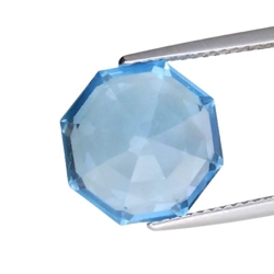 10.21CTS sky blue natural topaz fantasy cut loose gemstones "see video"