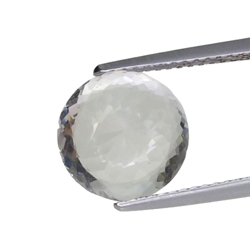 4.20cts White natural topaz round cut loose gemstones "see video"