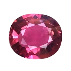 2.13 CTS  pink red natural rubellite (tourmaline) oval loose gemstones "see video "