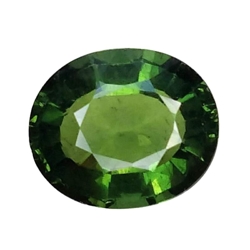 4.69CTS  green natural  tourmaline oval cut loose gemstones " see video "