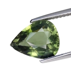 3.300CTS Formidable top luster green natural tourmaline pear cut loose gemstones "see video "