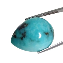 25.90 ct  Blue natural turquoise pear cabochon loose gemstones  " see video "