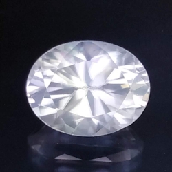 3.27 CTS white natural zircon Oval shape loose gemstones "see video "