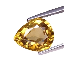 5.00 CTS Yellow natural zircon pear cut loose gemstones "see video"