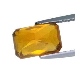 5.12 CTS  orange yellow natural zircon octagon cut loose gemstones "see video "