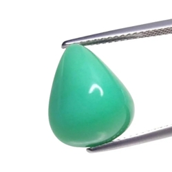 8.33cts Green natural chrysoprase pear cabochon loose gemstones "see video"