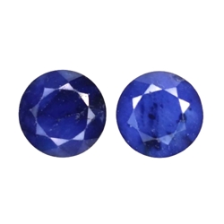 10.49cts Blue diffusion sapphire round cut 2pcs loose gemstones "see video"