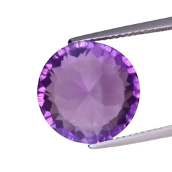 9.40 cts Purple natural amethyst round loose gemstones " see video "