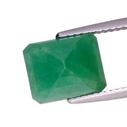 4.62 cts Green natural  Emerald octagon  loose gemstones , see video