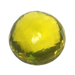 128.20cts Yellow natural lemon quartz round cut loose gemstones "see video"