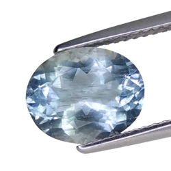 2.58 CTS Blue natural aquamarine oval cut loose gemstones "see video